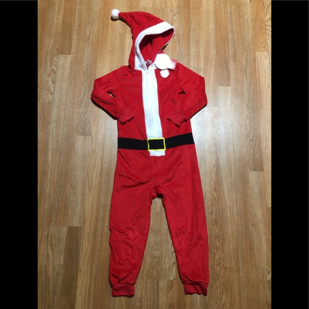 North Pole Kids Unisex Pajama Santa Size: S(8)